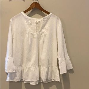 Gap White Flowy Top